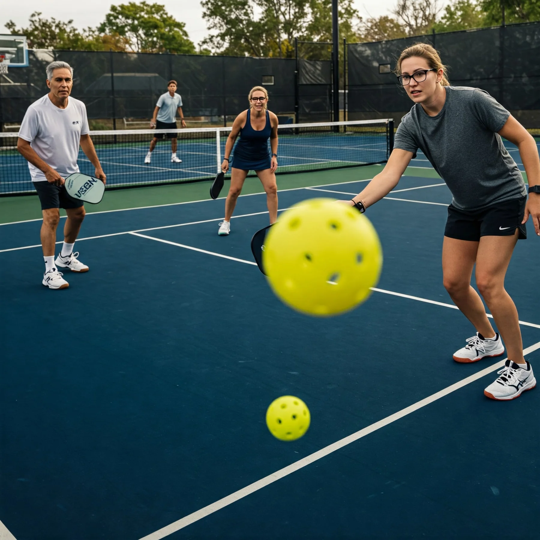 Reglas básicas del pickleball: saque, puntuación y zona de no volea